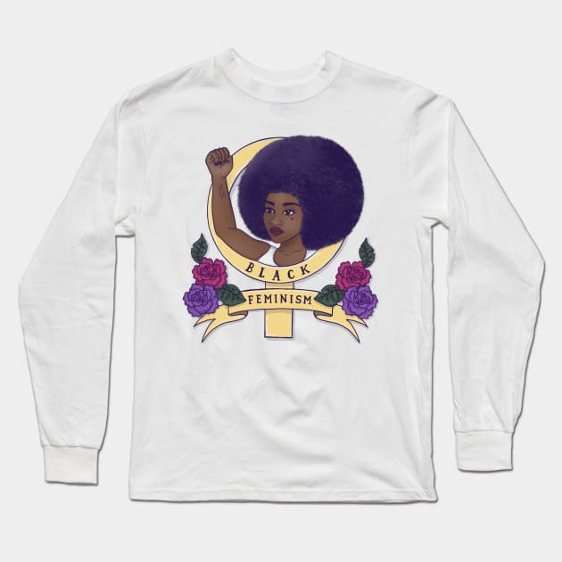 Black Feminism Long Sleeve T-Shirt by @isedrawing